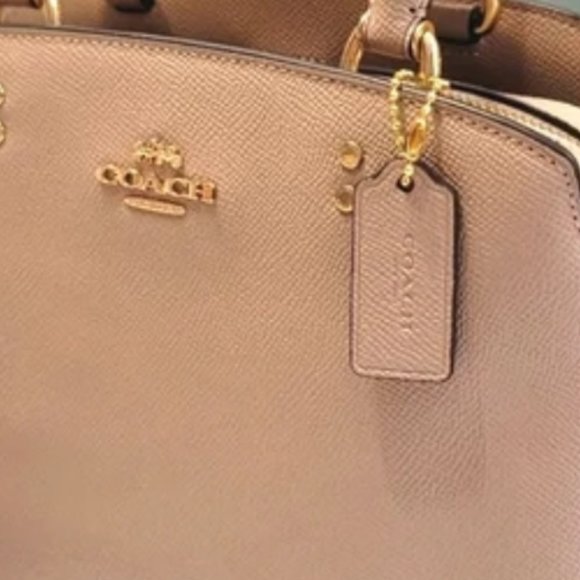 Nwt Authentic Coach mini Lillie Carryall satchel /Crossbody taupe / neut… - Picture 7 of 12